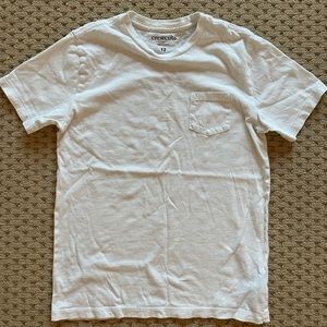 Crewcuts White Tee with pocket, Size 12